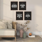 Locomiss Black Christian Wall Art Decor Posters, Minimalist Jesus Scripture - Image 5