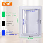 Suteck Plastic Access Panel for Drywall Ceiling 4 x 6 Inch Reinforced Plumbing - Image 2