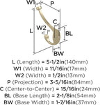 Amerock H55465BBZ | Adare Double Prong Decorative Wall Hook | Golden Champagne - Image 4