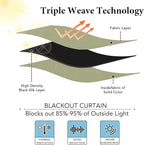 RYB HOME Blackout Thermal Insulated Curtains, Portable Curtain - Image 4