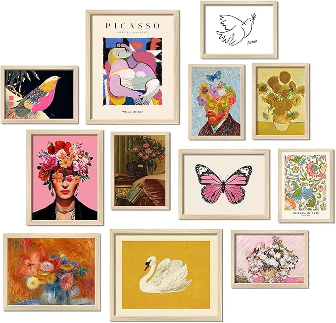 Eclectic Wall Art Decor, Colorful Eclectic Wall Art Prints, Colorful Posters by SHEWANT+ART