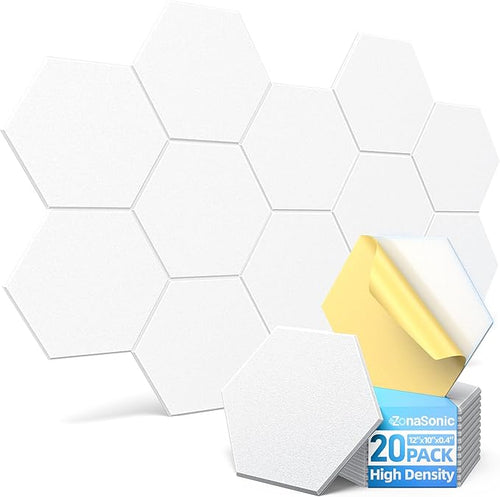 20 Pack Hexagon Acoustic Panels by Unknown
