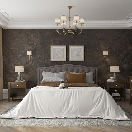 3yecao 31"×1181" Big Roll Large Size Wide Thick Dark Brown Tan Grey Concrete by 3YECAO