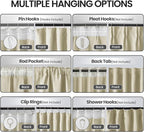 Extra Wide blackout Curtains Soundproof Room Separator - Image 2