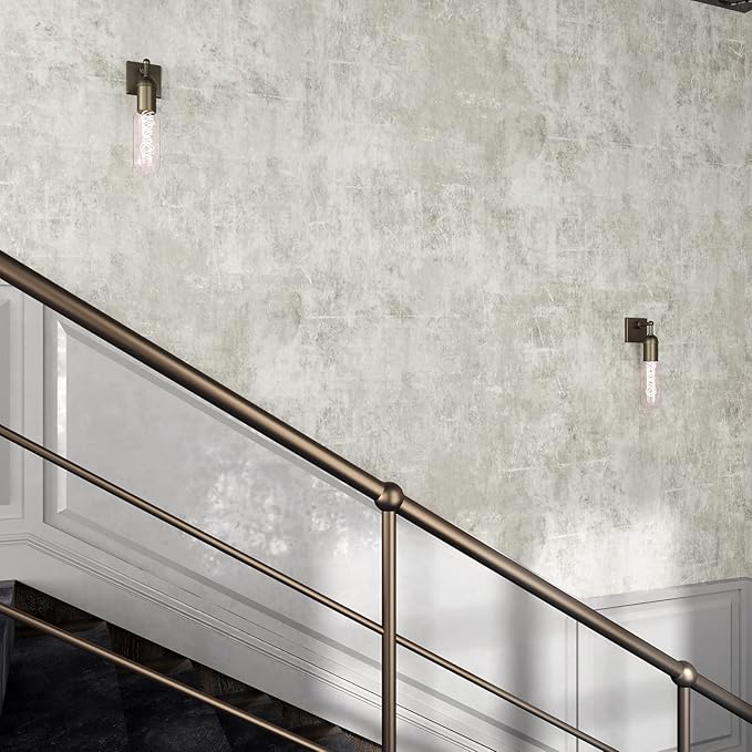 VEELIKE 15.7''x118'' Concrete Wallpaper Peel and Stick Textured Limewash - Image 7