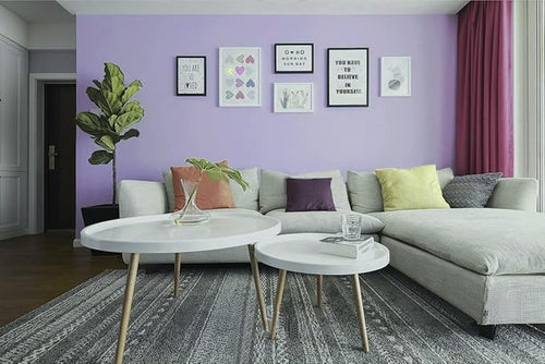 393"x17.7" Peel and Stick Wallpaper Solid Color Purple Contact Paper Self - Image 2