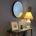 Oruii Small Round Mirror 16 inch, Small Black Circle Mirror Metal Frame - Image 4