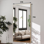 GLSLAND 71"x31" Full Length Mirror Extra Large Hanging or Leaning Rectangle - Image 6