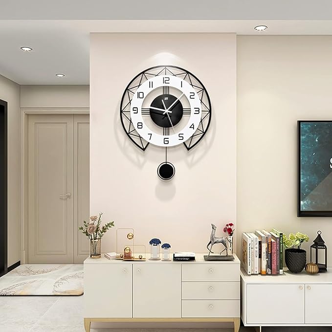 Large Wall Clock for Living Room Decor Modern Silent Pendulum Wall Clock for by CreativeClock