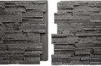 EverStone Cascade Faux Stone Panel, 48 5/8"W x 24 3/4"H x 1 1/4"D, Graphite - Image 10