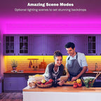Leeleberd 32.8ft Led Strip Lights Smart App Music Sync Color Changing RGB Led - Image 6