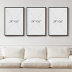 Large Framed Modern Abstract Wall Art - Image 3