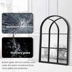 Dewfig Arched Window Wall Mirror, Vanity Mirrors - Image 7