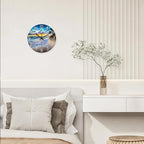 Glass Beach Wall Clocks Battery Operated 16 Inches or Larger Analog Wall Clock - Image 3