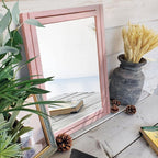 AAZZKANG Rectangle Mirror with Wood Framed Modern Farmhouse Hanging Wall - Image 6