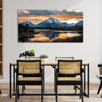 Extra Large Mountain Wall Art for Living Room Sunset Nature Grand Teton Wall - Image 7