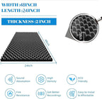 4 Pack Sound Proof Foam Panels |48"×24"×2" Quick-Recovery Soundproof Wall - Image 2