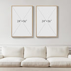Large Framed Abstract Wall Art for Living Room, Modern Minimalist Painting - Image 3