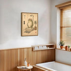Funny Japanese Frog Bathroom Wall Art Whimsical Frog Shower Wall Decor 16x24 - Image 8