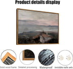 OIQArtOIQ Vintage Landscape Canvas Wall Art Framed Natural Scenery Painting - Image 5