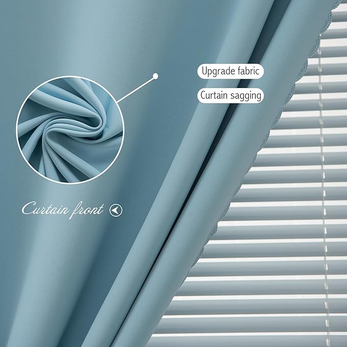 Self Adhesive Curtains, Portable Blackout Curtains Fabric Curtains - Image 6