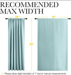 NICETOWN 2 Panels Blackout Curtains, Rod Pocket Thermal Insulated Drapess - Image 6