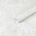 Ismoon Floral Peel and Stick Wallpaper Grey Contact Paper Boho Watercolor - Image 9