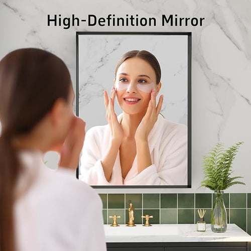 36”x 30” Black Bathroom Mirrors - Image 2