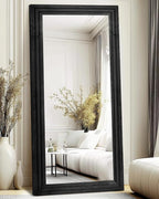 Full Length Mirror 76"x34" Solid Wood Frame Floor Large Mirror by ABSWHLM