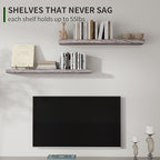 Marsmiles Wood Floating Shelves - Image 4