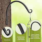 FEED GARDEN 2 Pack 10 Inch Hanging Plant Bracket Wall Hooks Decorative Plant - Image 3