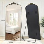 Dewfig Arched Full Length Mirror, Floor Mirror - Image 8