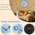 Wall Clock, Modern Wall Clocks Battery Operated, Silent Non Ticking Clock - Image 2