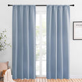 NICETOWN Blackout Curtains for Living Curtains, Vintage Blue, 1 Pair, 34-inch W by NICETOWN