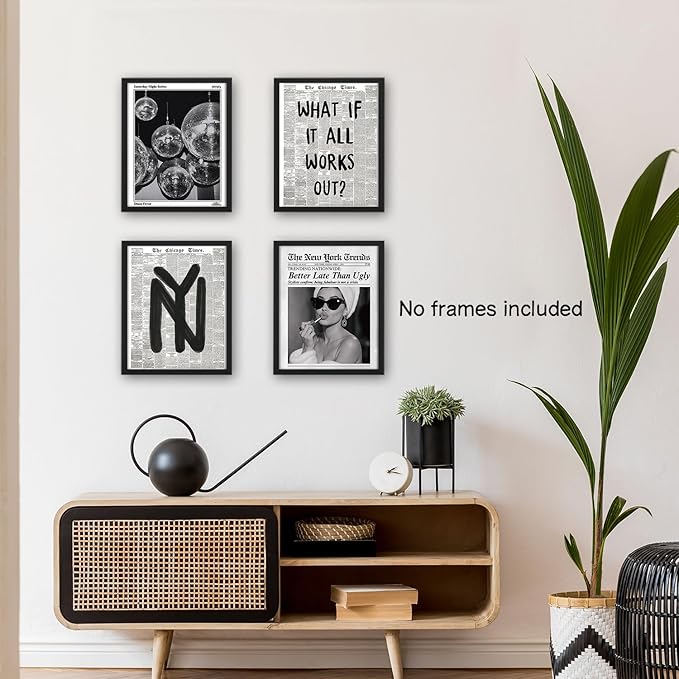 NaZaUK Trendy Preppy New Yorkers Poster Decor, Funky Aesthetic Wall Art Prints - Image 5