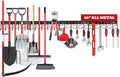 SEDY 68" All Metal Garden Tool Organizer Hooks by SEDY
