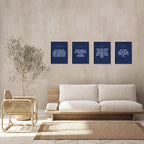Locomiss Navy Blue Christian Wall Art Decor, Modern Bible Verse Prints - Image 4