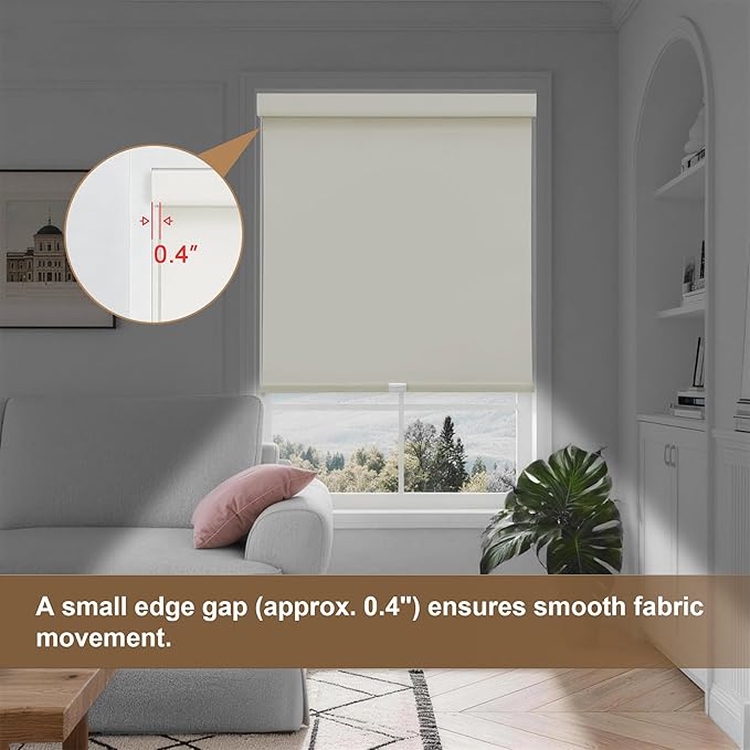 SUNOFF No Drill Tools Cordless Blackout Roller Shades Blinds - Image 7