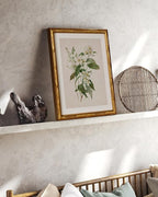 InSimSea Gold Bamboo Framed Canvas Wall Art, Neutral Floral Botanical Paintings - Image 4