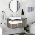 KLJKPA 4 Pieces Bathroom Hardware Set, 32 inch Towel Bar, Matte Black Bathroom - Image 6