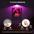 3 Pack Picture Lights for Wall, 13 RGB Color Rechargeable Battery Operated wall - Image 6