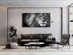 Baisuart Canvas Prints Wall Art Grey lion Stretched Canvas Wooden Framed - Image 4