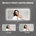 GarveeHome 60x30 LED Bathroom Mirror - Image 2