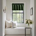 NICETOWN Velvet Cafe Windows Valance, Olive Green Window Treatment by NICETOWN