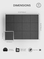 Bumusty Large Cork Board 48" x 36" Alternative - Image 2