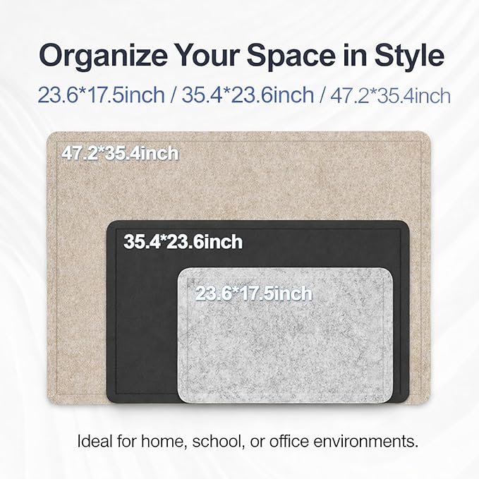 Large Felt Bulletin Board for Wall, Soft Felt Cork Board for Office, Home - Image 4