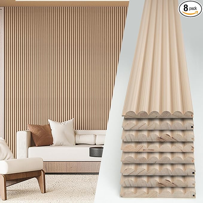 Art3d Fluted Wood Panel by Art3d