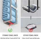 Towel Racks for Bathroom, STWWO Towel Storage for Small Bathroom 22inch - Image 4