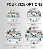 KECYET Wall Clock Battery Operated 14 Inch Large Silent Non Ticking Coastal - Image 2