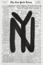 noxozoqm Black and White Newspaper Wall Art Vintage New York City Poster Trendy by Unknown